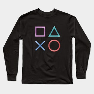 Playstation Symbols Long Sleeve T-Shirt